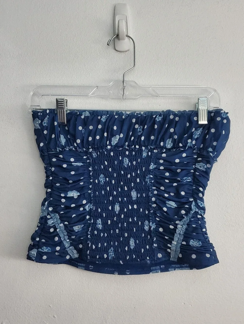 Free People Scottie Printed Tube- Blue - XS